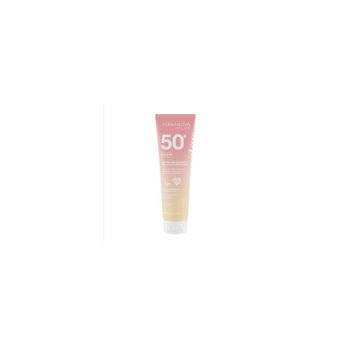 Lait solaire invisible indice 50+