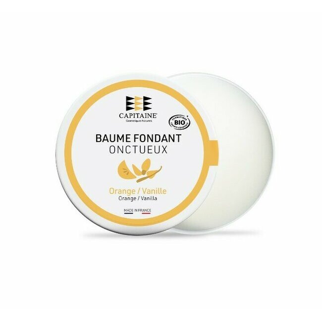 baume karit BIO et orange-vanille pour le corps 100% naturel - o capitaine, fabriqu en Bretagne