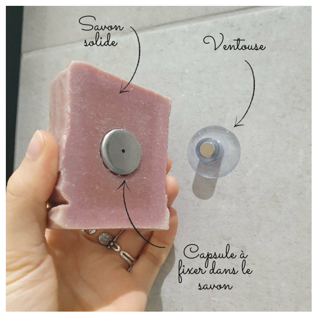 Porte Savon aimant zro dchet fabriqu en France