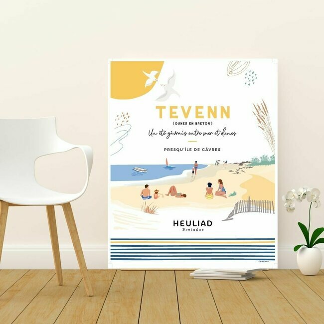 Affiche t breton Presqu'le de Gvres Heuliad