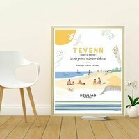 Affiche t breton Presqu'le de Gvres Heuliad