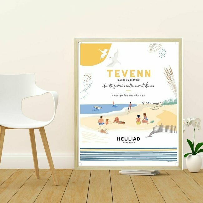 Affiche t breton Presqu'le de Gvres Heuliad