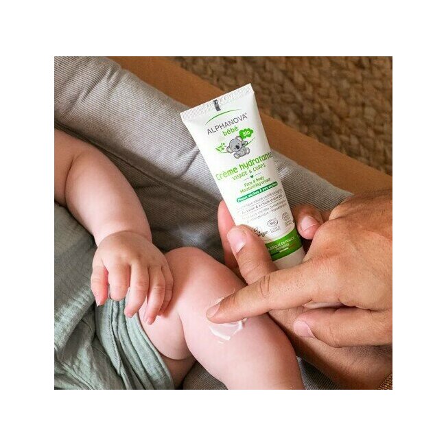 crme hydratante peau sche et sensible BEBE bio Alphanova