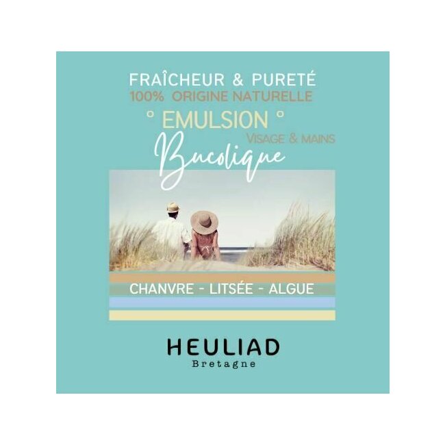 Emulsion bucolique- fluide visage - peau mixte - Heuliad