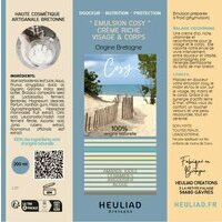 Emulsion cosy Heuliad - Crme naturelle bretagne pour peau mature ou sche