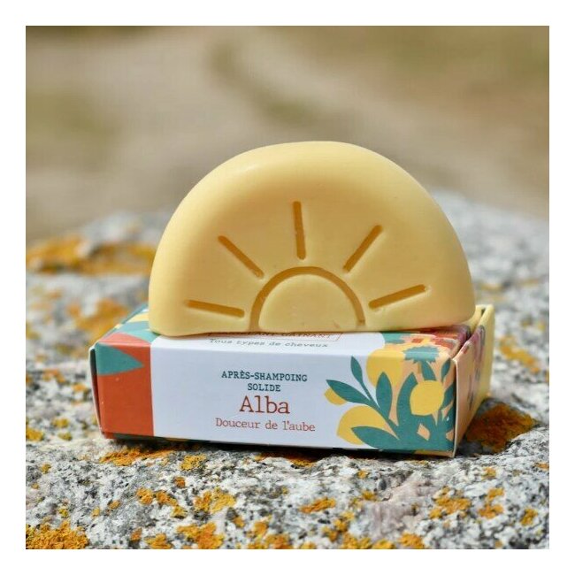 Aprs-shampoing solide naturel Alba Route Mandarine