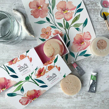 Coffret Aquarelle 3 savons "Pour ELLE"