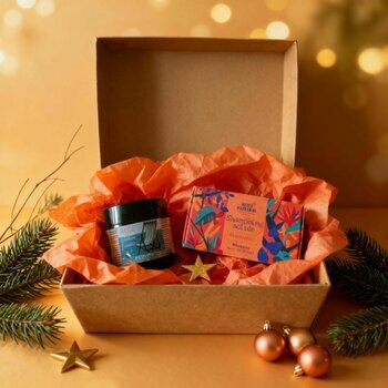Coffret Cadeau de Noël " Eclat d'hiver " Masque Exfoliant et Shampooing Solide